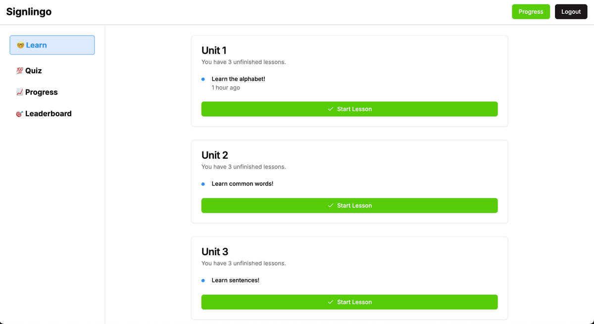 SignLingo (Hackathon Win)